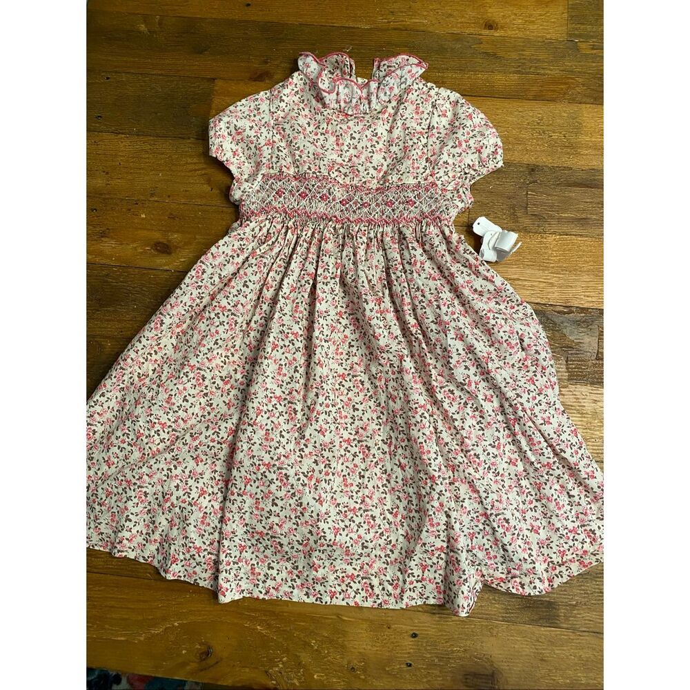 Edgehill Collection size 6 NWT girls dress floral Smoked pink vintage style